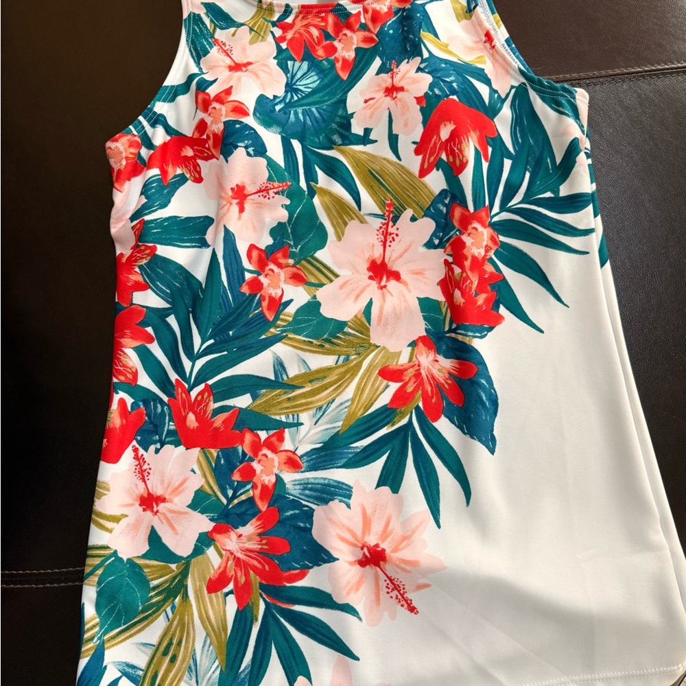 UV protection 40 Vibrant Floral Swim Top